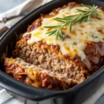 French Onion Meatloaf with Melted Swiss Cheese