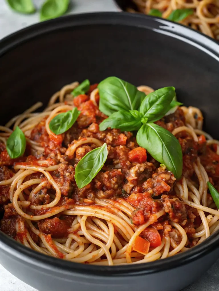Slow Cooker Spaghetti Bolognese