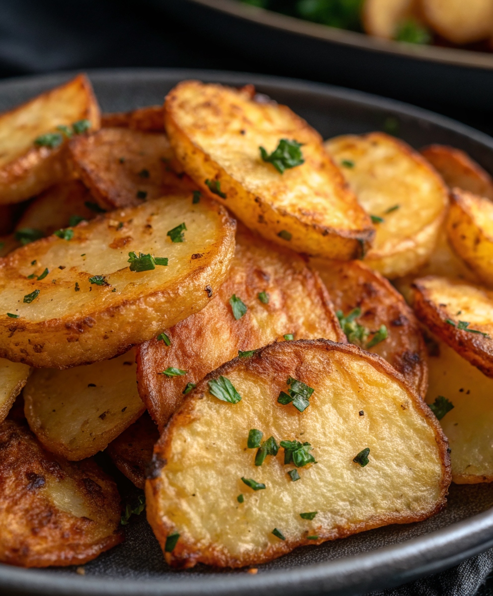 Crispy Sliced Potatoes in the Air Fryer—No Fuss!