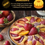 Strawberry Peach Cake