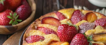 Strawberry Peach Cake