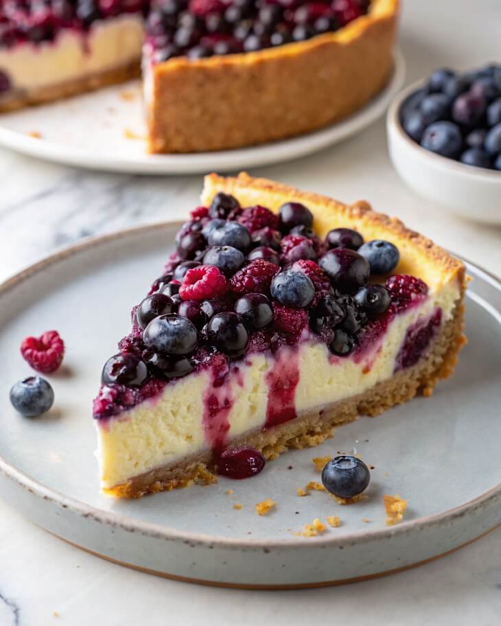 Fresh Blueberry Cheesecake