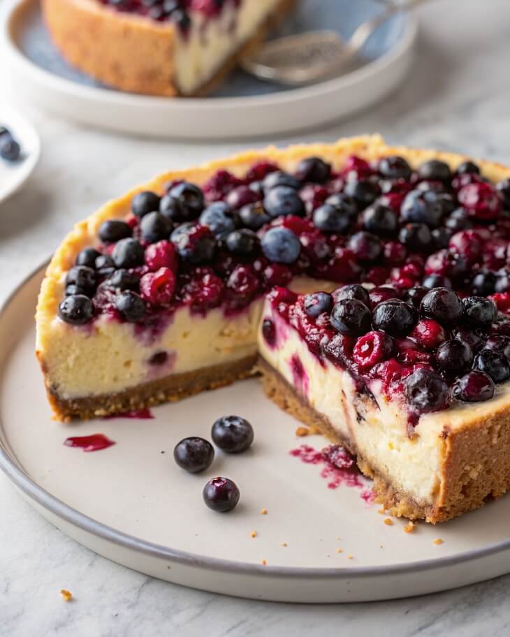 Fresh Blueberry Cheesecake