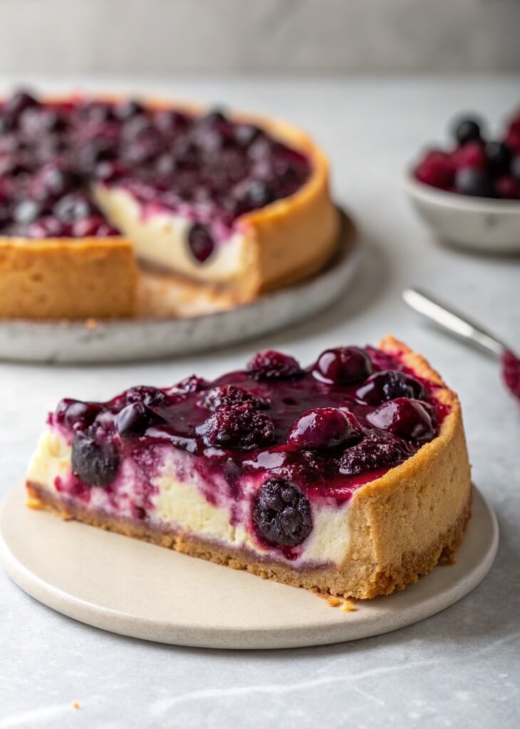 Fresh Blueberry Cheesecake