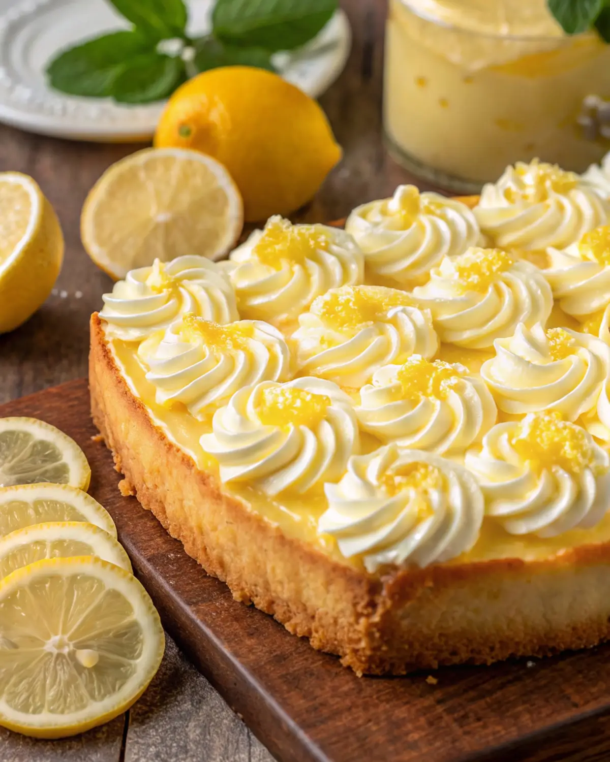 Summer Lemon Tiramisu Cake 