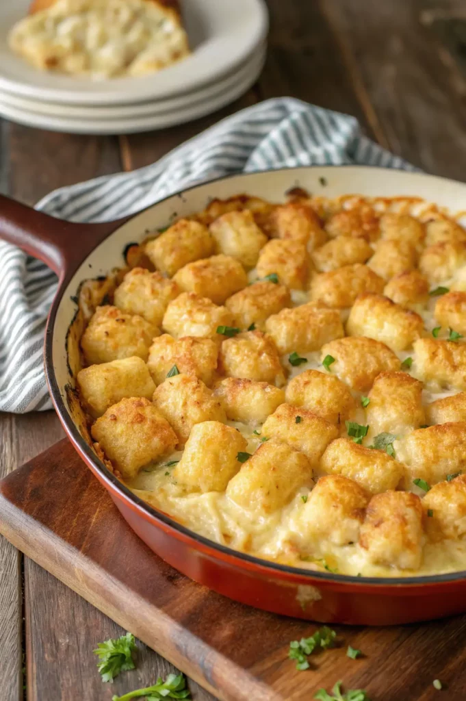 Easy Tater Tot Chicken Casserole recipe