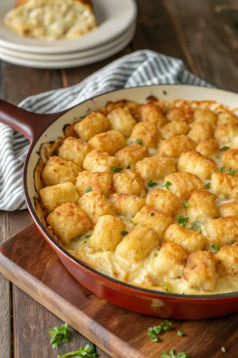 Easy Tater Tot Chicken Casserole recipe