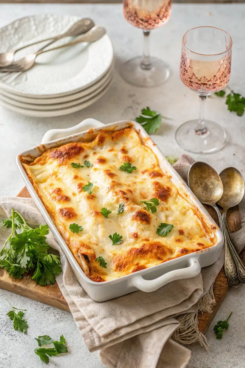 Seafood Lasagna with Shrimp & Crab