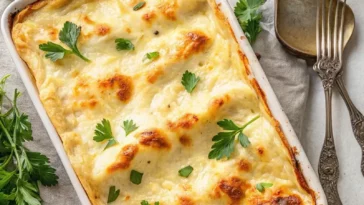 Seafood Lasagna with Shrimp & Crab