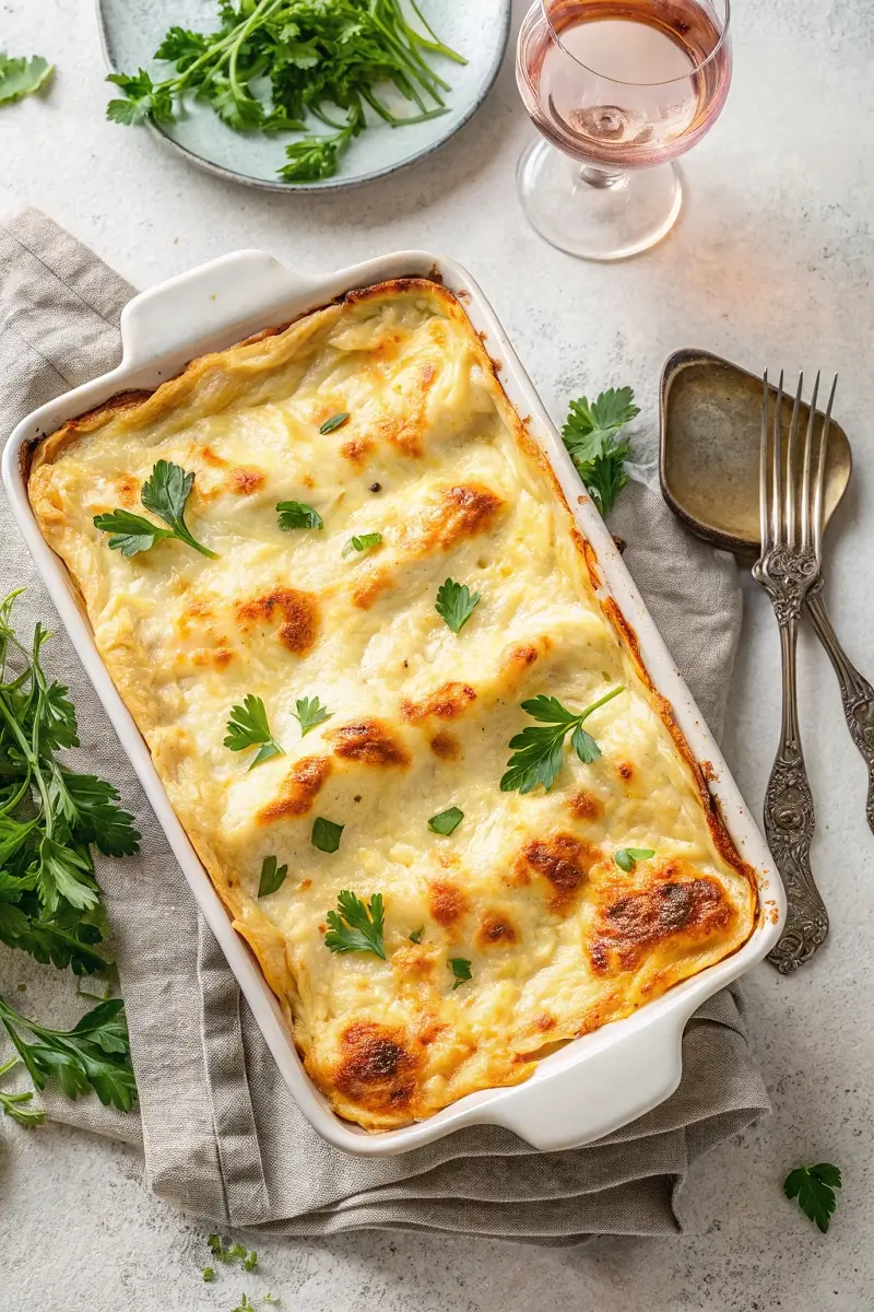 Seafood Lasagna with Shrimp & Crab