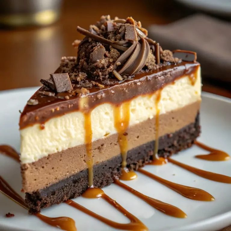 Decadent Caramel Brownie Cheesecake You’ll Dream About