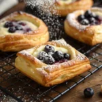 Buttery Blueberry Cream Cheese Danish