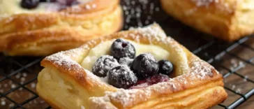 Buttery Blueberry Cream Cheese Danish