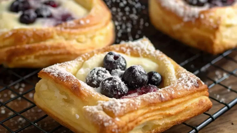 Buttery Blueberry Cream Cheese Danish