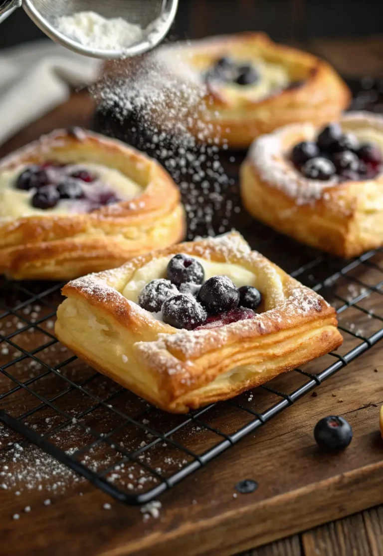 Flaky, Buttery Blueberry Cream Cheese Danish Bliss