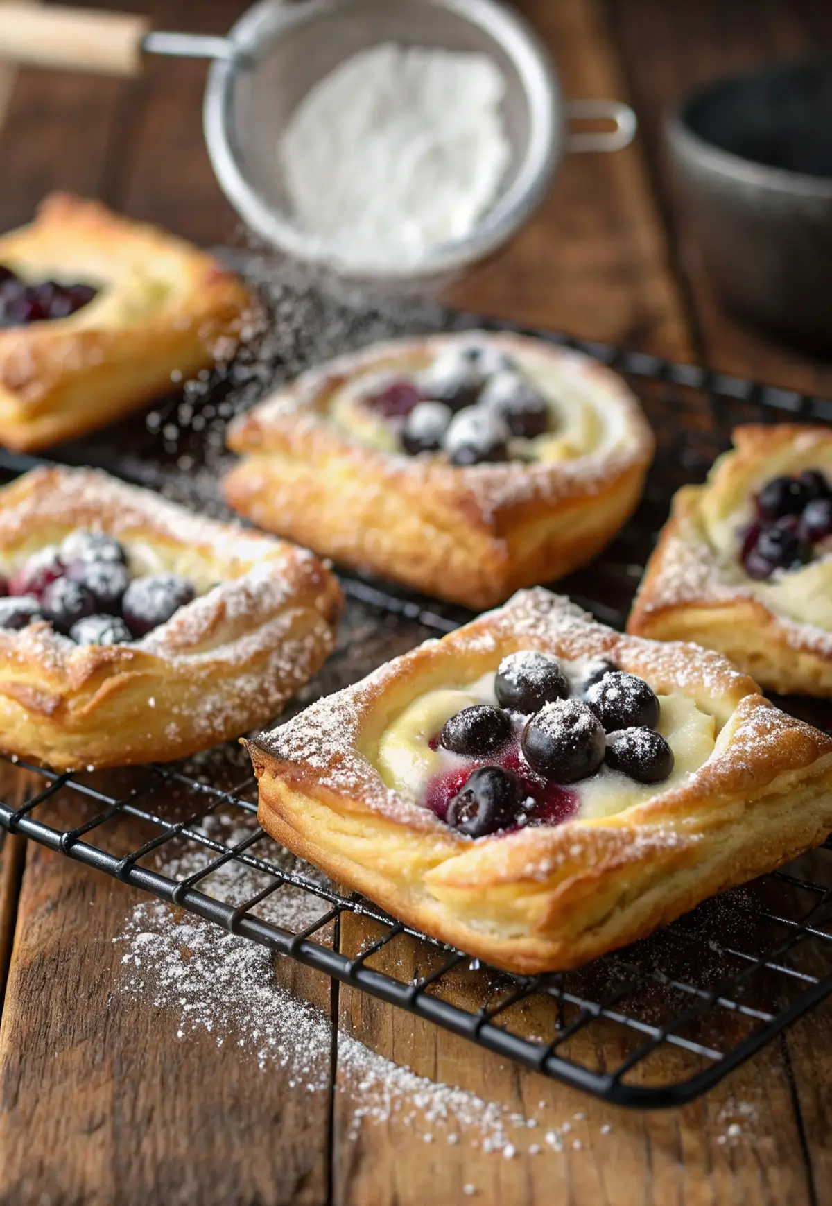 Buttery Blueberry Cream Cheese Danish 