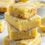 Lemon Brownies with White Chocolate