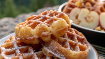 Apple Fritter Waffle Donuts