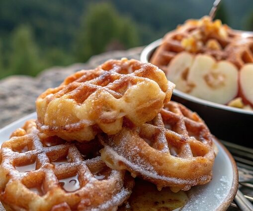 Apple Fritter Waffle Donuts