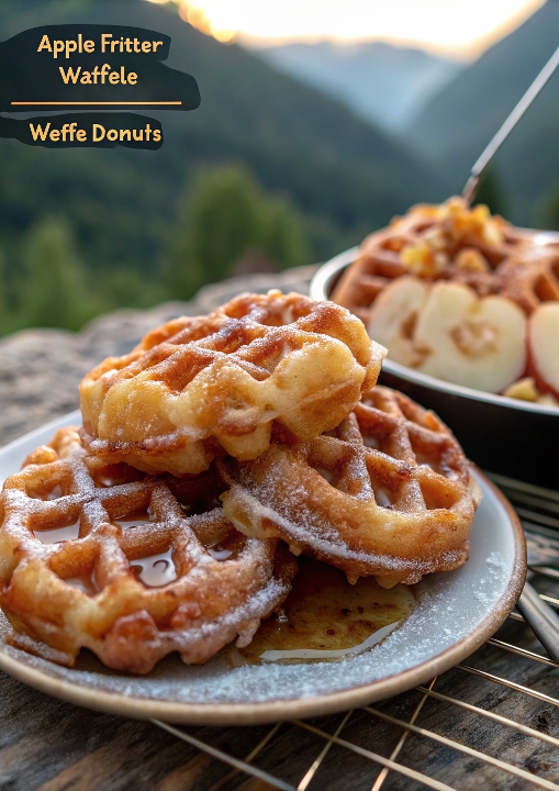 Apple Fritter Waffle Donuts