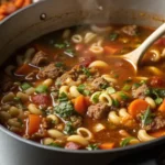 Beef and Macaroni Soup