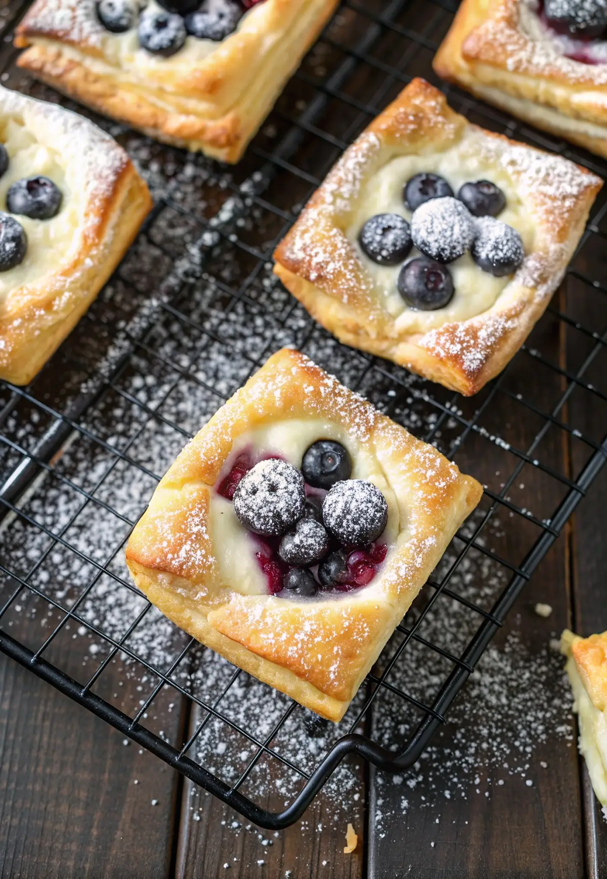 Buttery Blueberry Cream Cheese Danish 