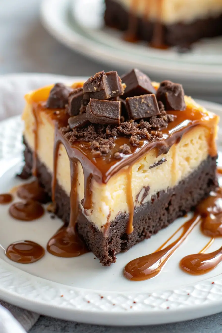 Caramel Brownie Cheesecake