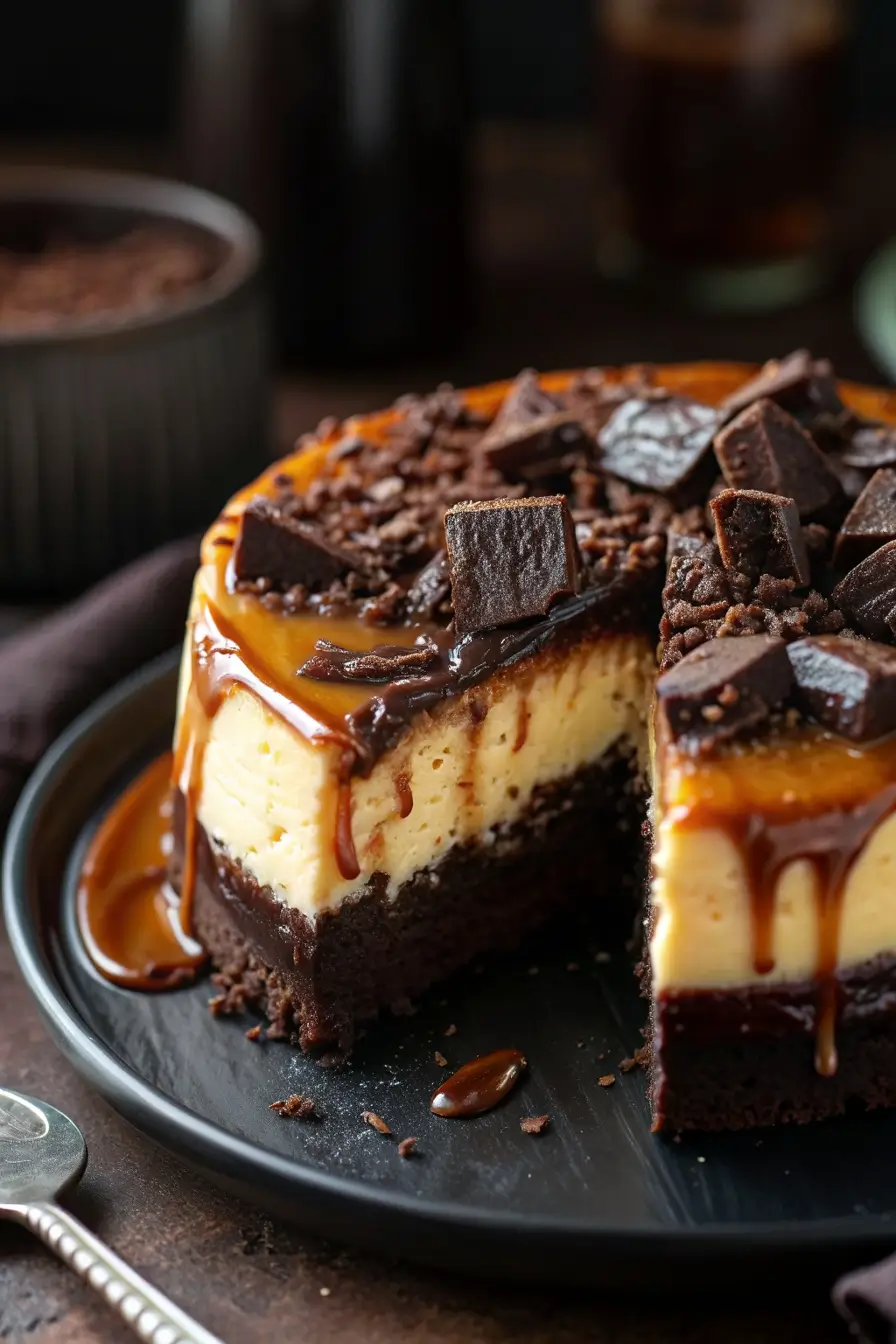 Caramel Brownie Cheesecake