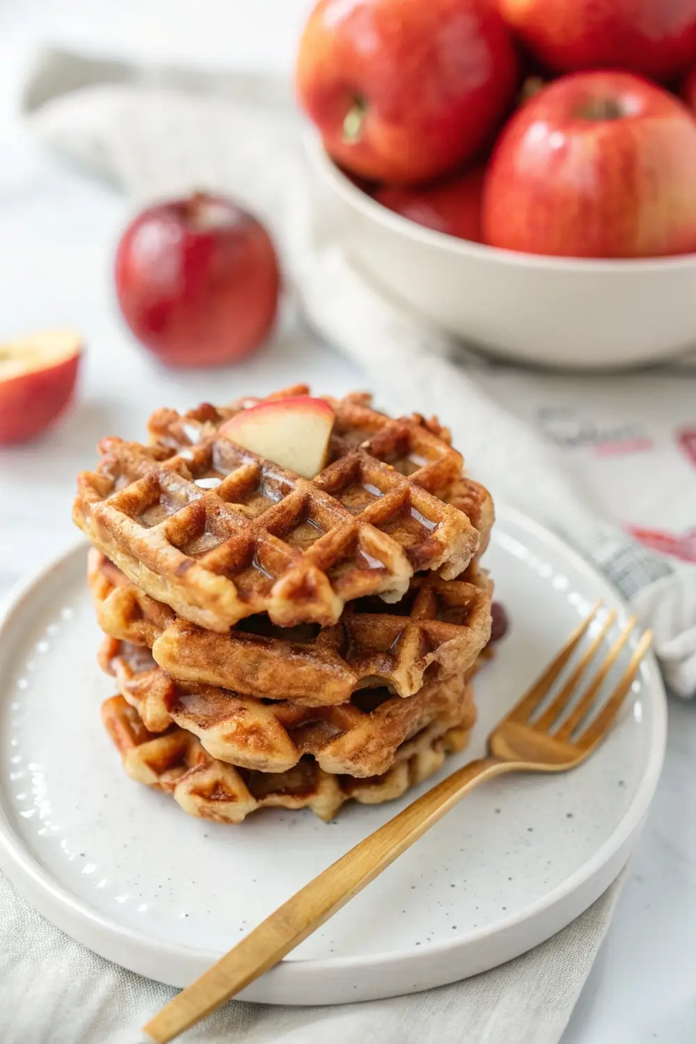 Apple Fritter Waffle Donuts