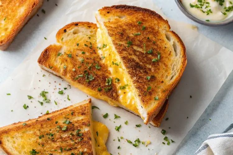 garlic-bread-grilled-cheese
