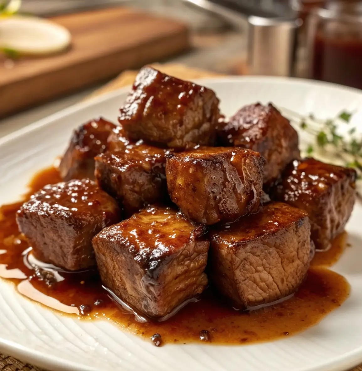 Tender Crockpot Steak Bites