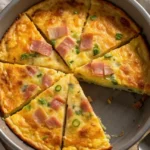 Crustless Ham and Cheese Quiche