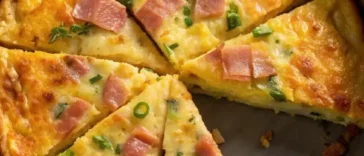 Crustless Ham and Cheese Quiche