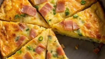 Crustless Ham and Cheese Quiche