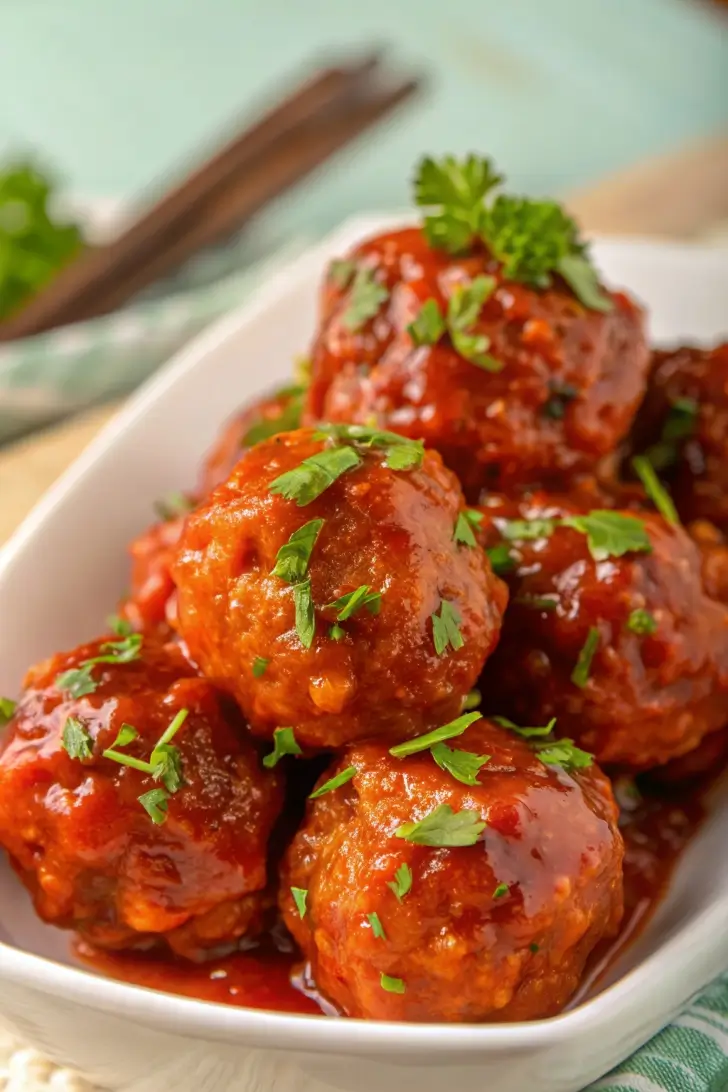 Honey Sriracha Turkey Meatballs