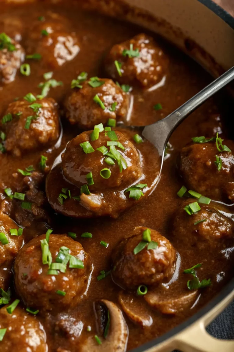 Salisbury Steak Meatballs (but like, the easy version)