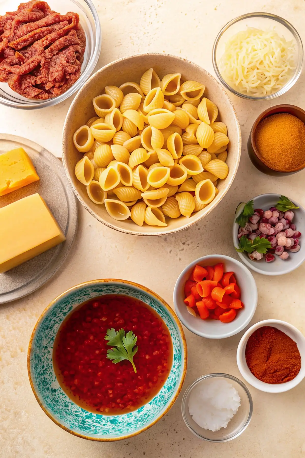 Pasta Shells with Ground Beef