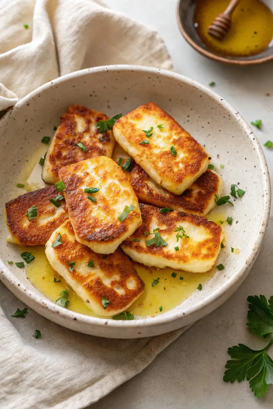 Simple 3-Ingredient Pan-Fried Halloumi