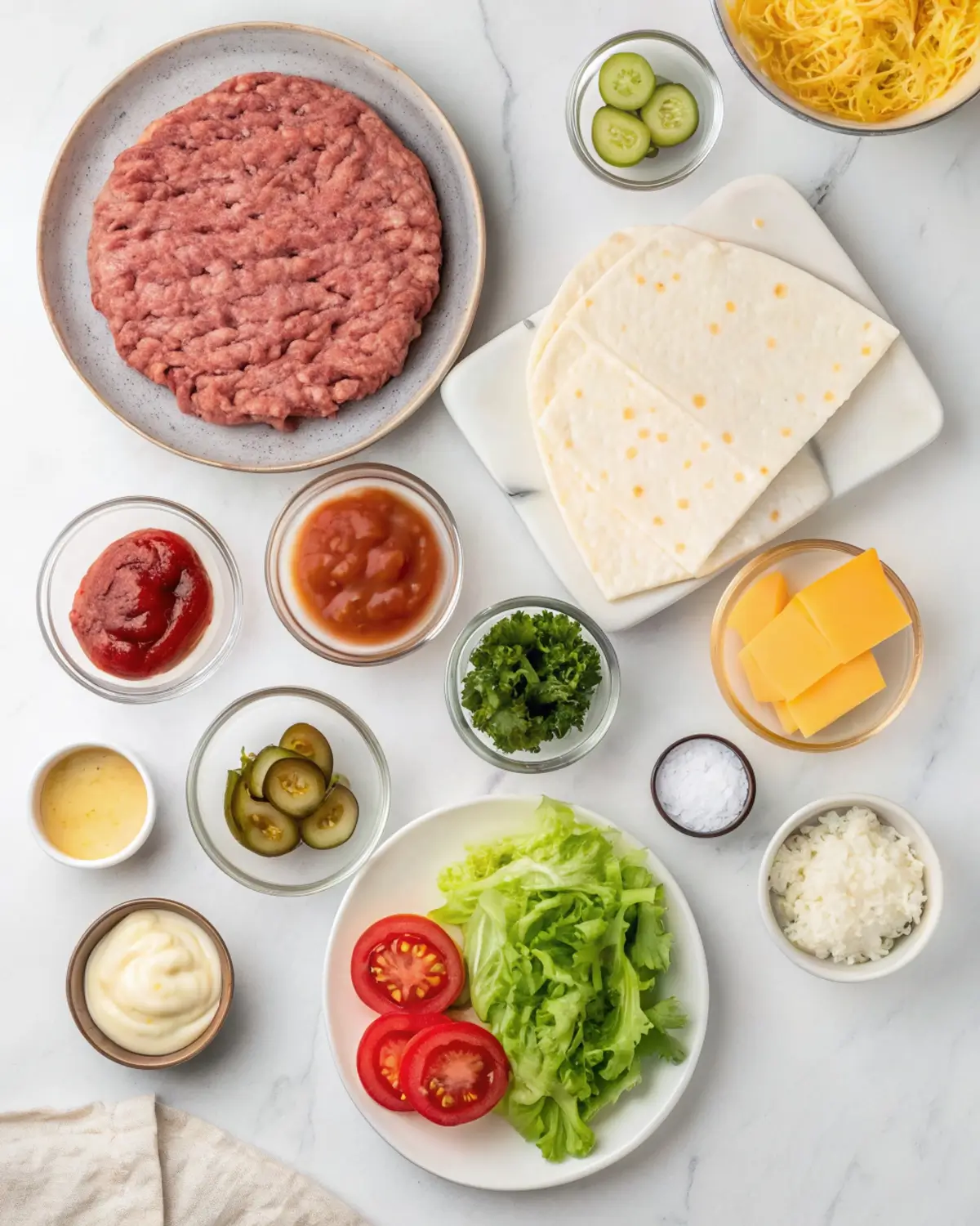 Cheeseburger Wraps Recipe