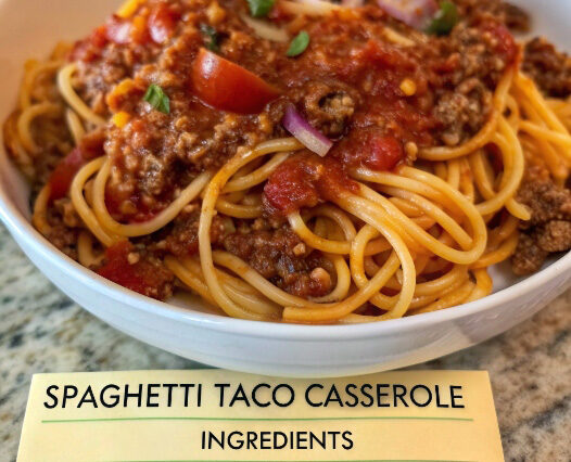 Spaghetti Taco Casserole