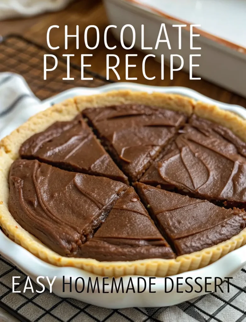 Slice of rich chocolate pie with whipped cream topping and chocolate shavings on a white plate with a fork