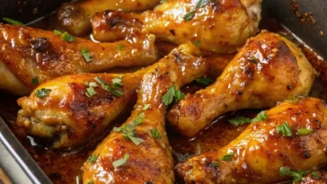 Honey Garlic Baked Chicken Drumsticks
