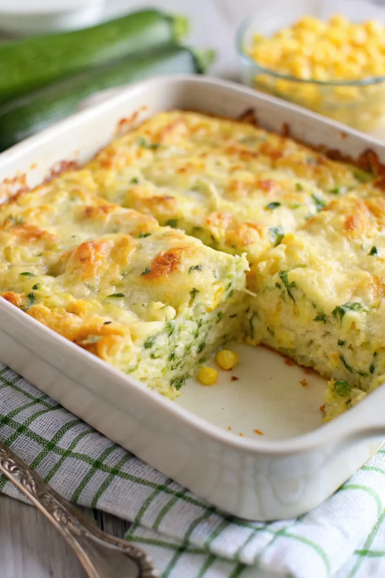 Zucchini Cornbread Casserole