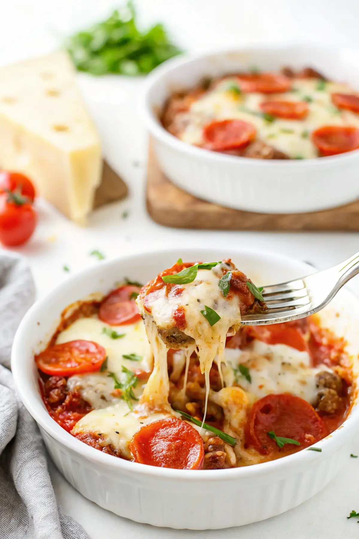 Low Carb Crustless Pizza Bowl