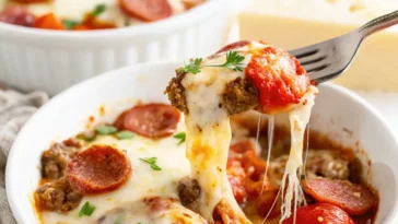 Low Carb Crustless Pizza Bowl