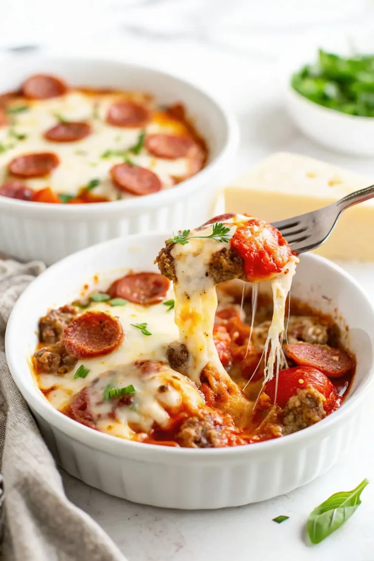 Low Carb Crustless Pizza Bowl