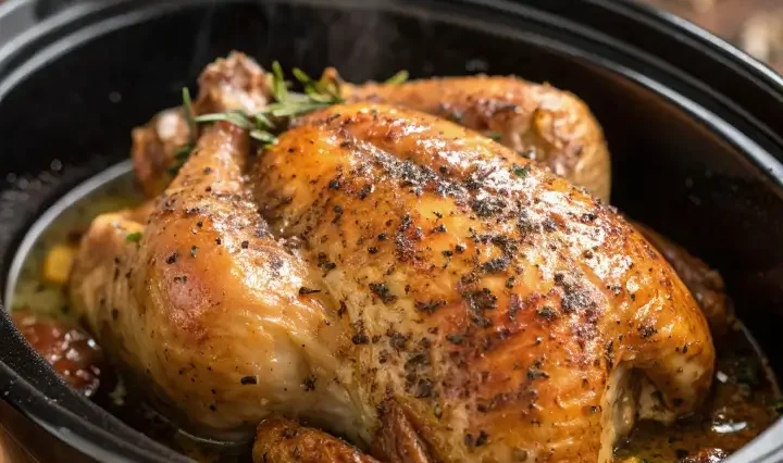 Slow Cooker Whole Chicken