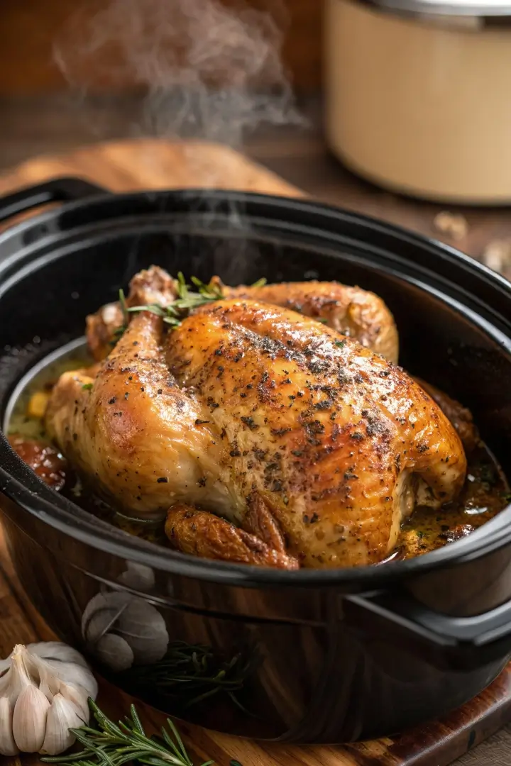Slow Cooker Whole Chicken