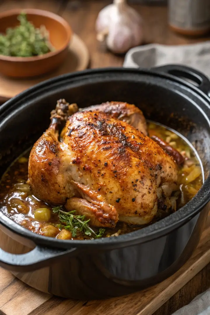 Slow Cooker Whole Chicken