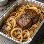 Oven Baked Beef & Onion Foil Packet